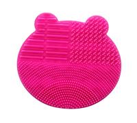 LOLIPPYY Makeup Brush Cleaning Mat Pad Brush Stand Cleaning Mat Durable Silicone Easy to Clean for Home Travel Prolongs Brush Life