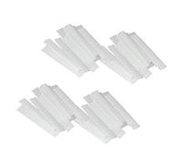 LOLIPPYY Makeup Brush Protective Covers Plastic Net Sleeves 100pcs 12x1cm Pe Mesh Protectors for Travel and Storage