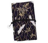 LOLIPPYY Makeup Brush Storage Bag Compartments Oxford Material Japanese White Design for Organizing Makeup Brushes and Lipsticks During Travel Daily Use
