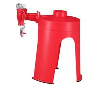 LOLIPPYY Manual Soda Dispenser Machine Red Compact Desktop Carbonated Beverage Tap for Effortless Pouring Freshness Preservation for Kitchen Office