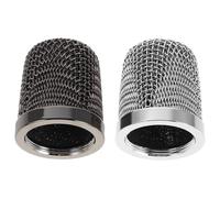 LOLIPPYY Metal Microphone Ball Head Grille Replacement for Ys- Noise-reducing Mesh Cover for Wireless Mic Easy Install Compatible with Ktv Studio Live Shows Outdoor Events