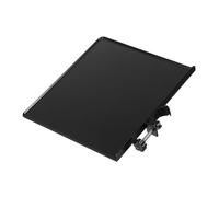 LOLIPPYY Metal Sound Card Tray for Live Broadcast Large Black Metal Mic Stand Accessory with Smooth Surface Portable Clip Holder for Phones Picks Keys and Small Accessories Studio Stage