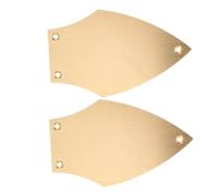 LOLIPPYY Metal Truss Rod Cover Plate Golden Aluminium Alloy 2pcs Enhances Visual Impact and Sound Quality Easy Installation for Electric and Bass Guitar for Performance Scenarios