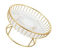 LOLIPPYY Metal Wire Fruit Bowl Large Capacity Multi-Purpose Snack Tray Versatile Wire Basket for Fruit Bread Dessert Storage White Hollow Design Suitable for Living Kitchen Office Desktop