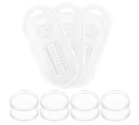 LOLIPPYY Mini Binder Buckle Binding Ring Discs 44Pcs White 38Mm Lightweight Portable for DIY Notebooks Planners Office Use