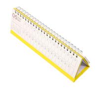 LOLIPPYY Minimalist Mini Desk Calendar Compact Flip Planner From July to December Elegant Academic Desktop Organizer for Office and School Scheduling