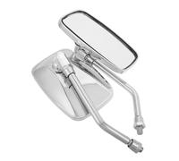 LOLIPPYY Motorcycle Handlebar Mirrors Square Rearview Side Mirrors Rear View for Motorbike Safety Enhancement and Easy Installation