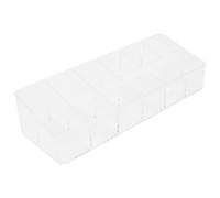 LOLIPPYY Multigrid Lipstick Holder Plastic Cosmetic Case with Large Capacity and Lightweight Design, Lipstick Storage Box for Bedroom or Desktop, Simple and Delicate Appearance Organizer