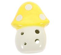 LOLIPPYY Mushroom 6-hole Ceramic Ocarina in c Key for Children and Beginners, Yellow Small Ocarina Musical Instrument Toy for Kids Practice and Learning
