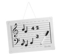 LOLIPPYY Music Notation Whiteboard with Magnetic Note Stickers Portable Dry Erase Learning Board for Home School Classroom Rewritable Staff Lap Board for Music Practice and Teaching
