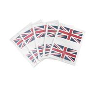 LOLIPPYY National Flag Face Stickers 5 Sets Waterproof British Flag Decals for Football Match Fans Patriotic Country Stickers