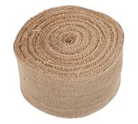 LOLIPPYY Natural Burlap Ribbon Jute Hessian Ribbon 8Cm X 20M Roll for Wedding, Christmas Wreath Bow, Party DIY Craft Supplies and Rustic Wrapping