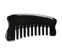 LOLIPPYY Natural Ox Horn Hair Scalp Massage Comb Wide Tooth Multi Functional Pocket Comb for Women and Men Portable Grooming Tool to Reduce Hair Breakage and Soothe Stress