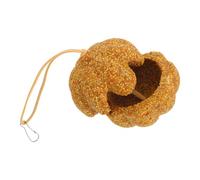 LOLIPPYY Natural Pumpkin Parrot Chewing for Foraging and Digestive Support Molar Chew Stick for Budgies and Parakeets Unsinkable Bird Bite for Extended Play and Stress Relief