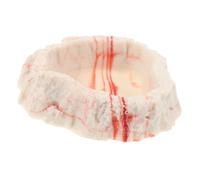 LOLIPPYY Natural Rock-style Reptile Bowl Water Dish Terrarium Feeder for Bearded Dragon Leopard Gecko and Lizards Resin Feeding Bowl for Food and Water Easy to Clean and Move