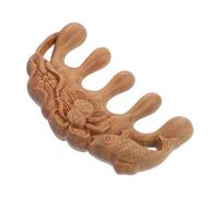 LOLIPPYY Natural Verawood Hair Detangling Comb with Smooth Rounded Edges for Scalp Massage and Hairstyling Hair Comb for Healthy Scalp Care Comfortable Grip Green