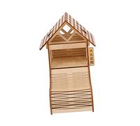 LOLIPPYY Natural Wooden Hamster House Pet Habitat Hideout Climbing for Pets Exercise and Rest Comfortable Nest for Hamsters Gerbils and Rodents