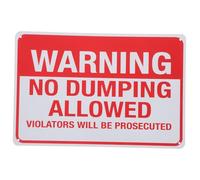 LOLIPPYY No Dumping Sign Violators Will Be Prosecuted Weather Resistant Iron Warning Sign for Outdoor Use Community Protection Legal Enforcement Safety
