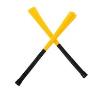 LOLIPPYY Nylon Wave Shaped Jazz Drum Brushes Yellow Percussion Drumsticks for Cajon and Drum Kits Enhanced Sound Dynamics Precise Control Portable Accessories for Acoustic Music Lovers