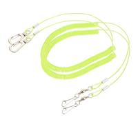 LOLIPPYY Parrot Fly Training Harness Leash Set, Elastic Spring Steel Pet Bird Traction Rope Foot Rings, 3-meter Non-slip Outdoor Flying Rope for Parrots, 2pcs Green