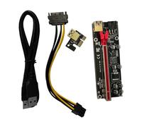 LOLIPPYY Pci-e Mining Adapter GPU Riser Extension Cable with Shielded Card Slot Stable Power Supply and Capacitors for Reliable Data Transmission in Mining