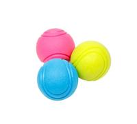 LOLIPPYY Pet Chew Tennis Ball for Dogs Rubber Teeth Training Small to Medium Dogs Bite Resistant Chew Random Color