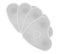 LOLIPPYY Pet Fountain Replacement Filters 4pcs Heart-shaped High Iodine Activated Carbon Ion Filter Cartridges for Cat and Dog Water Fountains