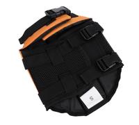 LOLIPPYY Pet Life Preserver Jacket S Orange with High Buoyancy Reflective Safety Vest for Dogs Quick Release Buckles Breathable and Comfortable Texture Suitable for Swimming Boating and