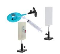 LOLIPPYY Physics Optical Experiment Kit with Water Zoom Lens and Stand Set for Science Education, Laboratory Optics Teaching Equipment for Classroom Demonstrations and Focal Length