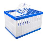 LOLIPPYY Pigeon Basket for Training and Racing, Portable Foldable Plastic Bird Carrier Cage 15.6x11.7x9.8in, Lightweight Transport Cage Suitable for Homing Pigeons and Racing Use