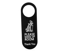 LOLIPPYY Please Do Not Disturb The Door Signboard for Hotel Occupied Door Sign Welcome Use Stop Plaque You Bye Private LED Self Black Acrylic