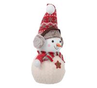 LOLIPPYY Plush Snowman Gnome with Ear Muffs Christmas Table Decoration Soft Holiday Ornament for Fireplace Festive Xmas Party Supplies and Cheerful Seasonal Decor