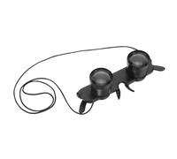 LOLIPPYY Portable 3x Magnifying Binoculars Glasses with Adjustable Focus, Weatherproof Plastic Telescope for Fishing and Outdoor Concerts, Hands-free Design with 28mm Objective Lens