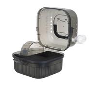 LOLIPPYY Portable Small Animal Carrier Double-Layer Travel Cage for Hamsters Guinea Pigs and Ferrets with Black Handheld Case for Pet Transport and Safety