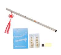 LOLIPPYY Portable Stainless Steel Kids Flute F Tone with Beautiful Natural Sounds for Beginners and Adults Traditional Chinese Instrument for School and Home