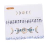 LOLIPPYY Portable Student Weekly Planner Notebook with Tearable Pages Multi Function Academic Organizer for Home School and Office Use Practical Coil Bound Note Pad for Long Term Planning