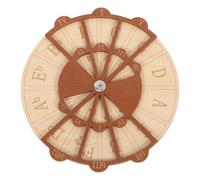 LOLIPPYY Portable Wooden Circle of Fifths Guitar Chord Trainer Melody Wheel Music Theory Aid for Beginners and Adults Compact Chord Presser Tool for Scales and Songwriting Practice