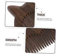 LOLIPPYY Premium Sandalwood Hair Detangling Comb with Smooth Surface and Scalp Massage Function Lightweight Portable Hairstyling Tool for Women and Curly Hair Care
