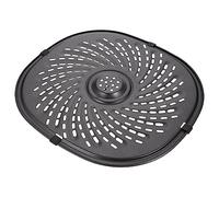 LOLIPPYY Professional Air Fryer Grill Pan Crisper Plate with Non-Stick Carbon Steel Construction Air Fryer Pan Accessory for Even Heat Distribution Compatible with Standard Baskets