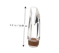 LOLIPPYY Professional Transparent Clarinet Blowtorch Mouthpiece for Clarinet Abs Plastic with Metal Sound Quality with Rubber Control No Chips Bite Marks