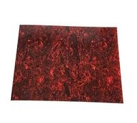 LOLIPPYY PVC Guitar Pickguard Scratch Protector for Bass and Acoustic Guitars Anti-scratch Impact-resistant Pickguard Plate Self-adhesive Red Black Tortoise Shell Design and Surface