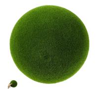 LOLIPPYY Realistic Artificial Moss Ball Lightweight Foam Topiary Sphere for Garden Vase Bonsai Decoration Natural Green Faux Plant Ornament for Home Mall Hotel Hanging Display