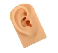 LOLIPPYY Realistic Silicone Ear Model Right Ear Flexible Soft Silicone Jewelry Display Stand for Piercing Practice and Training Beginner Friendly for Beauty Schools Studios