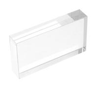 LOLIPPYY Rectangular Glass Optical Prism for Physics and Optical Experiments Clear Small Delicate Glass Prism Decoration Portable Science Teaching Tool for Light Refraction and Sun Catcher