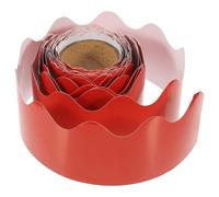 LOLIPPYY Red Scalloped Blackboard Border Trim Paper Roll 10m for Classroom Bulletin Board Decoration DIY Wall Trim and Removable School Home Craft Supplies