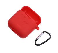 LOLIPPYY Red Silicone Earphone Carrying Case Compatible with Tozo Shockproof Protective Cover with Charging Port Access Pressure-resistant Earbuds Pouch for Wireless Headphones