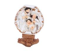 LOLIPPYY Renaissance Resin Jesus Nativity and Baptism Statue for Catholic Home Decor Miniature Biblical Sculpture with Authentic Religious Symbolism Holiday Tabletop Ornament