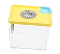 LOLIPPYY Reptile Feeding Box and Climbing Pet Breeding Container with Lid, Plastic Case for Spider and Insect Housing, Suitable for Home Pet Supplies and Small Reptiles Random Color