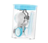 LOLIPPYY Reusable Remover Tool with Soft Tweezers and Suction Stick Portable Blue Contacts Lens Applicator for Easy Hygienic Makeup Use