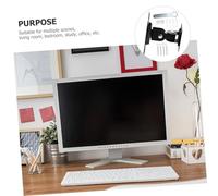 LOLIPPYY Rotatable Tv Wall Mount Bracket Swivel Metal Monitor Holder for Screens Space-saving Fixed Wall Stand for Living Bedroom Office